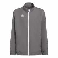Adidas Ent22 Prejkty Tracksuit Top Unisex Kids Grey Four 