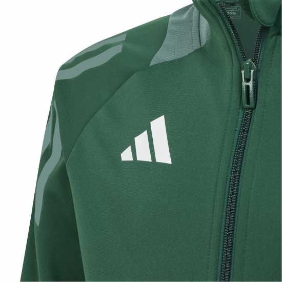 Adidas Tiro24 C Trjkty Tracksuit Top Unisex Kids Dark Green Всекидневно футболно облекло