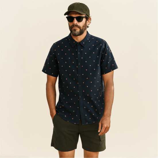 Roamers And Seekers Marin Shirt Sn99 Navy/Sienna 