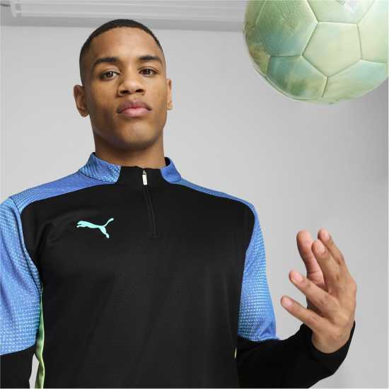 Футболни тренировъчни горнища Puma Final Quarter Zip Drill Top Mens Черно/Лайм Puma Final Quarter Zip Drill Top Mens Черно/Лайм Футболни тренировъчни горнища