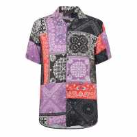 Criminal Damage Мъжка Риза Criminaldamage Bandana Shirt Mens  