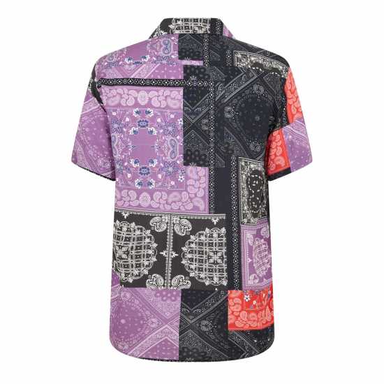 Criminal Damage Мъжка Риза Criminaldamage Bandana Shirt Mens  