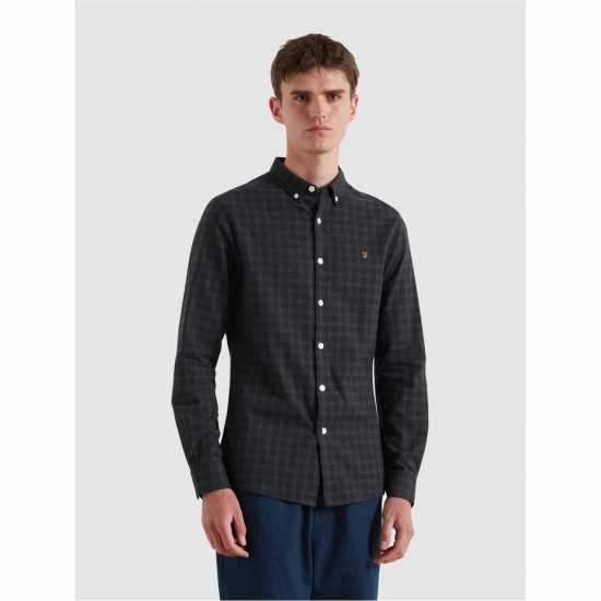 Men's Milners Check Long Sleeve Patterned Shirt  
