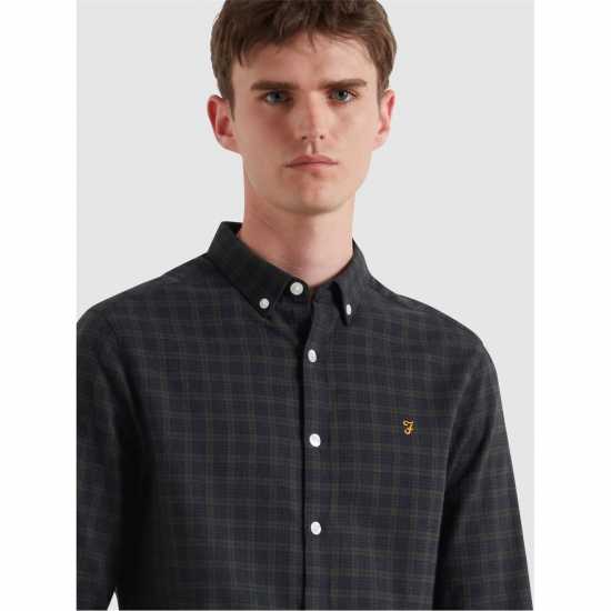 Men's Milners Check Long Sleeve Patterned Shirt  