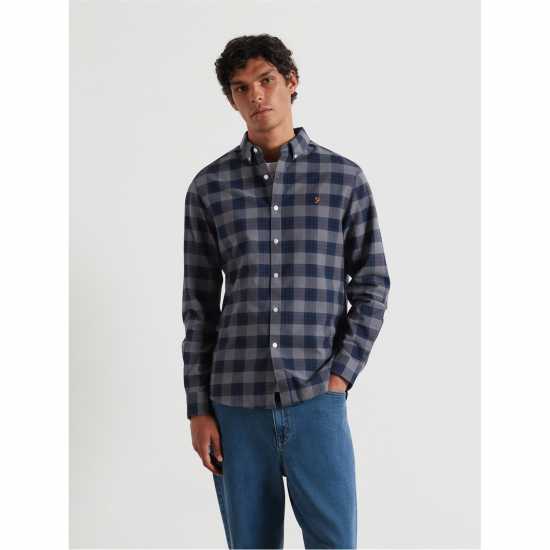 Men's Brewer Orgchck Long Sleeve Patterned Shirt  