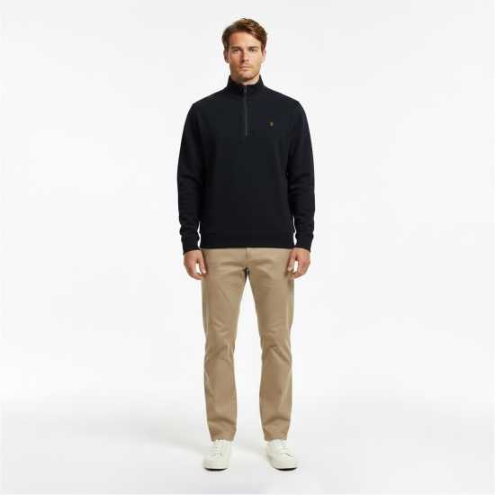 Farah Men's Wilsdon Quarter Zip Fleece True Navy 412 Farah Men's Wilsdon Quarter Zip Fleece True Navy 412