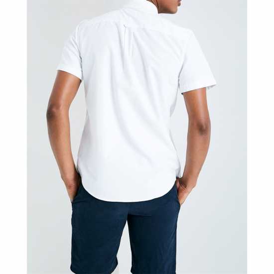 Мъжка Риза Оксфорд Jack Wills Classic Oxford Shirt Mens Бяло Мъжки ризи