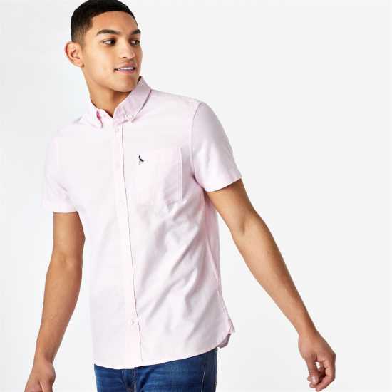 Мъжки ризи Мъжка Риза Оксфорд Jack Wills Classic Oxford Shirt Mens Розово Мъжка Риза Оксфорд Jack Wills Classic Oxford Shirt Mens Розово Мъжки ризи