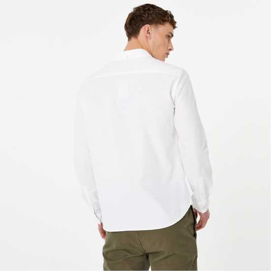 Мъжки ризи Мъжка Риза Оксфорд Jack Wills Wadsworth Oxford Shirt Mens Бяло Мъжка Риза Оксфорд Jack Wills Wadsworth Oxford Shirt Mens Бяло Мъжки ризи
