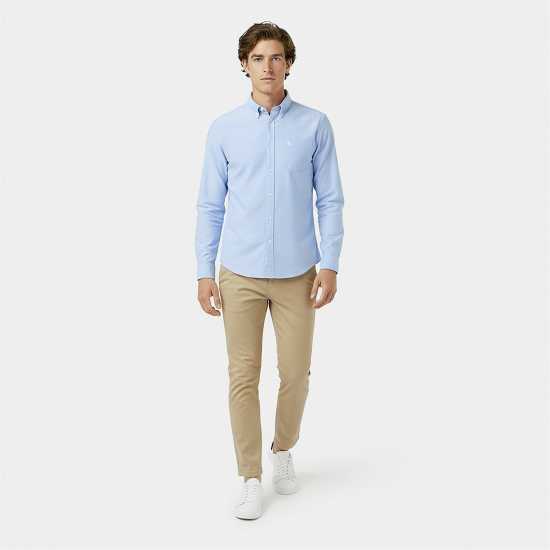 Мъжка Риза Оксфорд Jack Wills Jackwills Wadsworth Oxford Shirt Mens Небесно синьо 