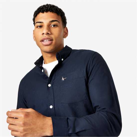 Мъжки ризи Мъжка Риза Оксфорд Jack Wills Wadsworth Oxford Shirt Mens Морска синьо Мъжка Риза Оксфорд Jack Wills Wadsworth Oxford Shirt Mens Морска синьо Мъжки ризи