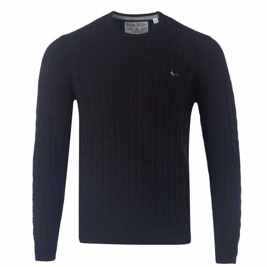 Jack Wills Marlow Merino Wool Blend Cable Knitted Jumper
