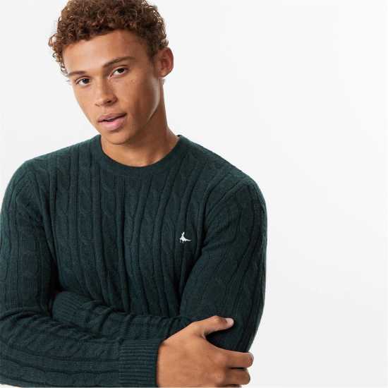 Jack Wills Jack Marlow Merino Wool Blend Cable Knitted Jumper Men Олива Jack Wills Jack Marlow Merino Wool Blend Cable Knitted Jumper Men Олива