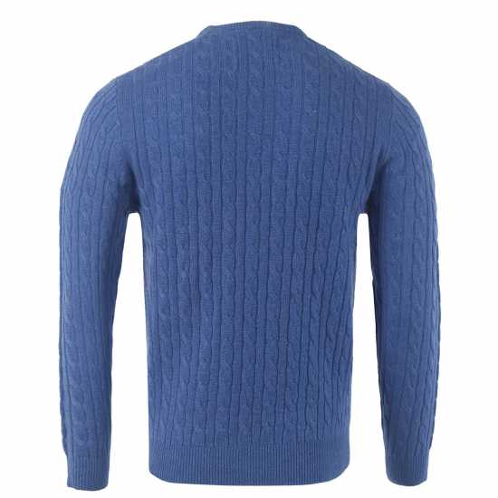 Мъжки пуловери и жилетки Jack Wills Marlow Merino Wool Cable Knitted Jumper Cobalt Jack Wills Marlow Merino Wool Cable Knitted Jumper Cobalt Мъжки пуловери и жилетки