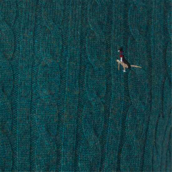 Мъжки пуловери и жилетки Jack Wills Marlow Merino Wool Cable Knitted Jumper Green Jack Wills Marlow Merino Wool Cable Knitted Jumper Green Мъжки пуловери и жилетки