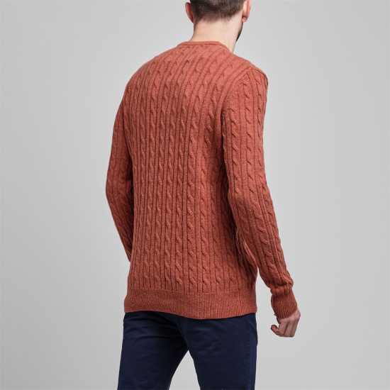 Мъжки пуловери и жилетки Jack Wills Marlow Merino Wool Cable Knitted Jumper Ginger Jack Wills Marlow Merino Wool Cable Knitted Jumper Ginger Мъжки пуловери и жилетки