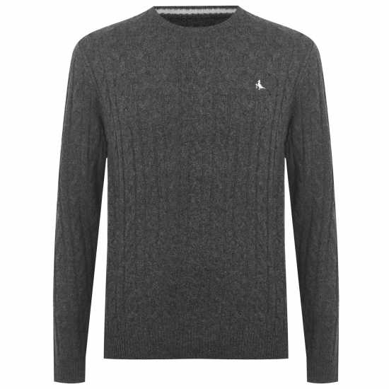 Мъжки пуловери и жилетки Плетен Пуловер Jack Wills Marlow Cable Knit Jumper Charcoal Плетен Пуловер Jack Wills Marlow Cable Knit Jumper Charcoal Мъжки пуловери и жилетки