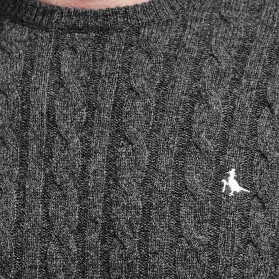 Мъжки пуловери и жилетки Плетен Пуловер Jack Wills Marlow Cable Knit Jumper Charcoal Плетен Пуловер Jack Wills Marlow Cable Knit Jumper Charcoal Мъжки пуловери и жилетки