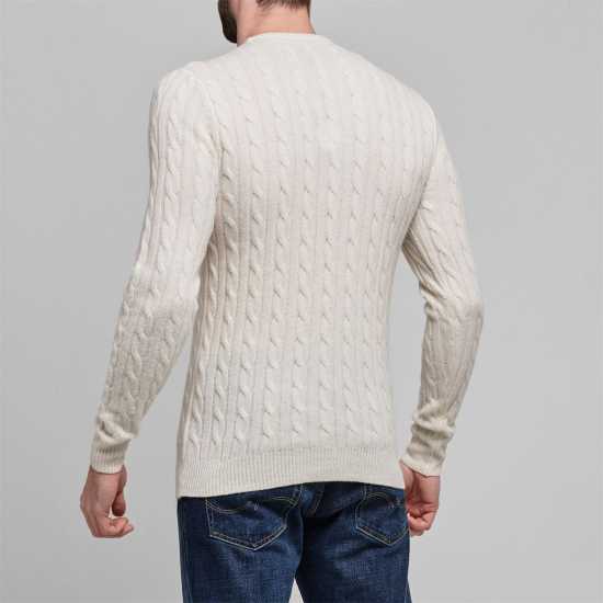 Мъжки пуловери и жилетки Плетен Пуловер Jack Wills Marlow Cable Knit Jumper Ecru Плетен Пуловер Jack Wills Marlow Cable Knit Jumper Ecru Мъжки пуловери и жилетки