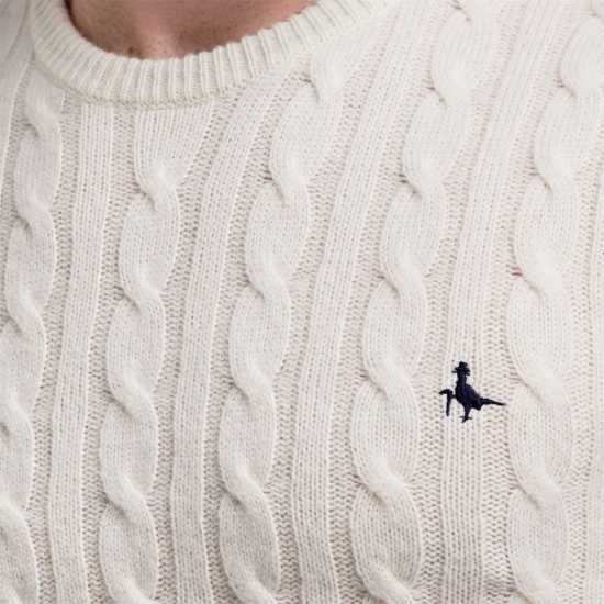 Мъжки пуловери и жилетки Плетен Пуловер Jack Wills Marlow Cable Knit Jumper Ecru Плетен Пуловер Jack Wills Marlow Cable Knit Jumper Ecru Мъжки пуловери и жилетки