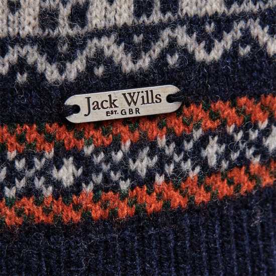 Wills Wool Blend Fair Isle Crew Jumper  Мъжки пуловери и жилетки