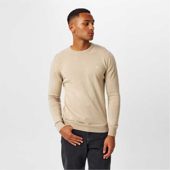 Мъжки пуловери и жилетки Jack Wills Seabourne Crew Neck Logo Jumper Камък Jack Wills Seabourne Crew Neck Logo Jumper Камък Мъжки пуловери и жилетки