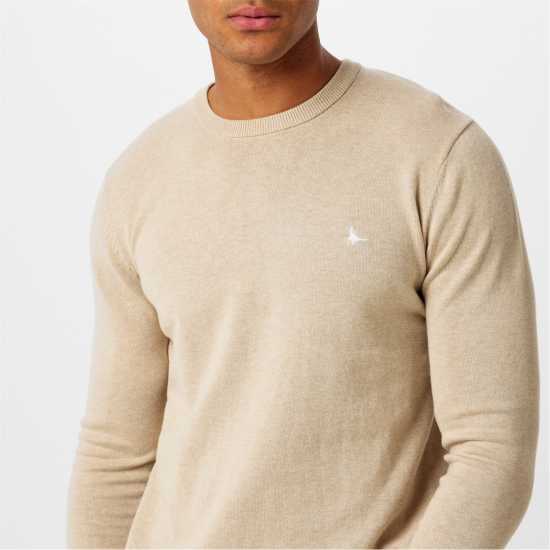 Мъжки пуловери и жилетки Jack Wills Seabourne Crew Neck Logo Jumper Камък Jack Wills Seabourne Crew Neck Logo Jumper Камък Мъжки пуловери и жилетки