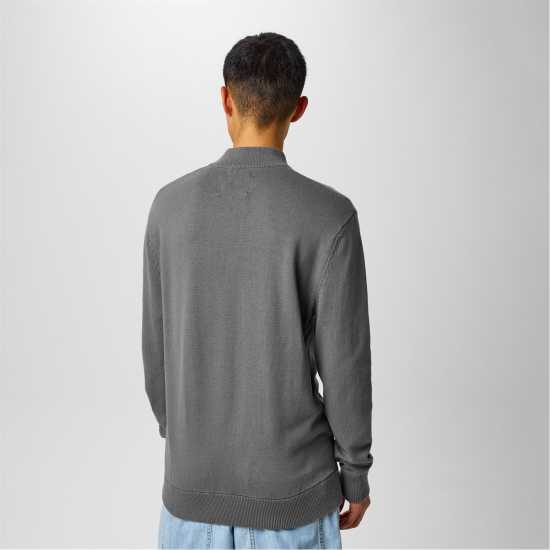 Пуловер С Цип Jack Wills Funnel Neck Half Zip Jumper Men Сланина Пуловер С Цип Jack Wills Funnel Neck Half Zip Jumper Men Сланина