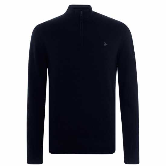 Пуловер С Цип Jack Wills Funnel Neck Half Zip Jumper Men Морска синьо Пуловер С Цип Jack Wills Funnel Neck Half Zip Jumper Men Морска синьо