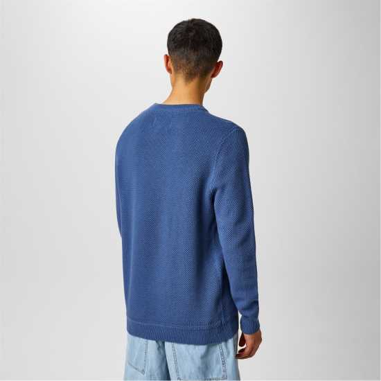 Мъжки пуловери и жилетки Блуза С Обло Деколте Jack Wills Linus Seed Stitch Crew Neck Jumper Men Винтажно индиго Блуза С Обло Деколте Jack Wills Linus Seed Stitch Crew Neck Jumper Men Винтажно индиго Мъжки пуловери и жилетки