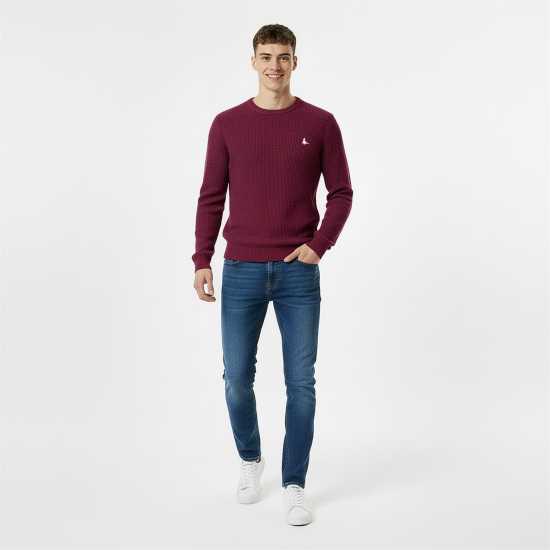 Блуза С Обло Деколте Jack Wills Linus Seed Stitch Crew Neck Jumper Men Щипка 