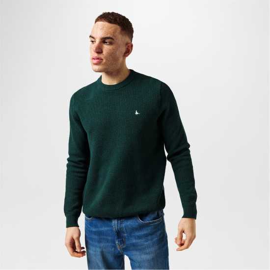 Мъжки пуловери и жилетки Блуза С Обло Деколте Jack Wills Linus Seed Stitch Crew Neck Jumper Men Вечнозелен Марл Блуза С Обло Деколте Jack Wills Linus Seed Stitch Crew Neck Jumper Men Вечнозелен Марл Мъжки пуловери и жилетки