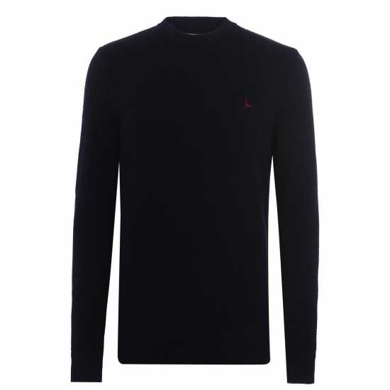 Блуза С Обло Деколте Jack Wills Linus Seed Stitch Crew Neck Jumper Men Морска синьо Мъжки пуловери и жилетки