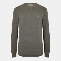 Блуза С Обло Деколте Jack Wills Linus Seed Stitch Crew Neck Jumper Men Slate 