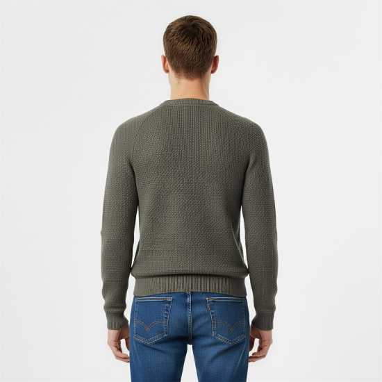 Блуза С Обло Деколте Jack Wills Linus Seed Stitch Crew Neck Jumper Men Сланина Блуза С Обло Деколте Jack Wills Linus Seed Stitch Crew Neck Jumper Men Сланина