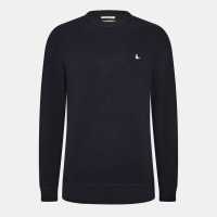 Блуза С Обло Деколте Jack Wills Linus Seed Stitch Crew Neck Jumper Men Black 
