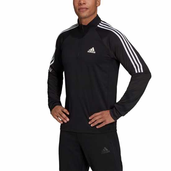 Мъжки горнища с цип Adidas Мъжко Горнище С Цип Sereno Long Sleeve Zip Top Mens Черно/Бяло Adidas Мъжко Горнище С Цип Sereno Long Sleeve Zip Top Mens Черно/Бяло Мъжки горнища с цип