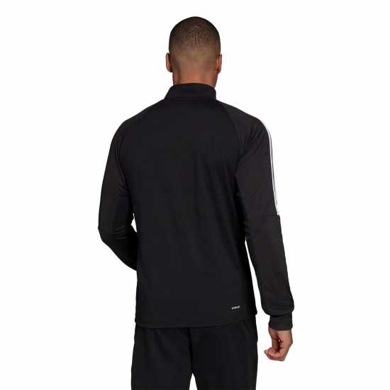 Adidas Мъжко Горнище С Цип Sereno Long Sleeve Zip Top Mens Black/White Мъжки ризи