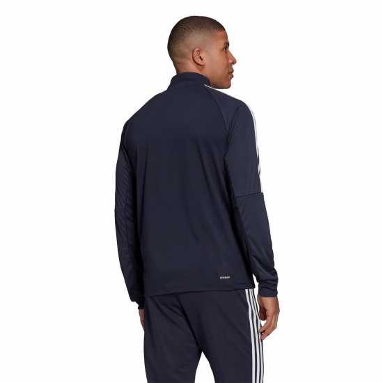 Adidas Мъжко Горнище С Цип Sereno Long Sleeve Zip Top Mens Морско синьо/Бяло Мъжки горнища с цип