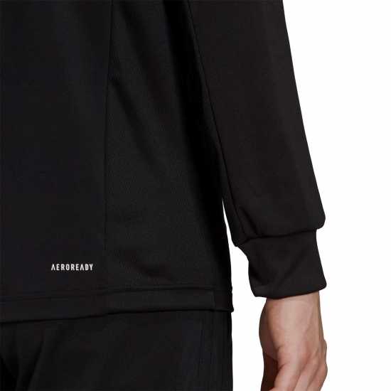 Adidas Мъжко Горнище С Цип Sereno Long Sleeve Zip Top Mens Black/Grey Мъжки ризи