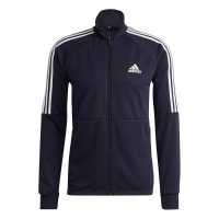 Adidas Мъжко Спортно Горнище Sereno Track Jacket Mens Морско синьо/Бяло Футболни екипи за бягане