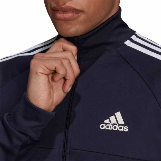 Adidas Мъжко Спортно Горнище Sereno Track Jacket Mens Морско синьо/Бяло Футболни екипи за бягане