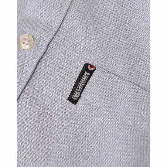 Lambretta Long-Sleeve Oxford Shirt Небесно синьо 
