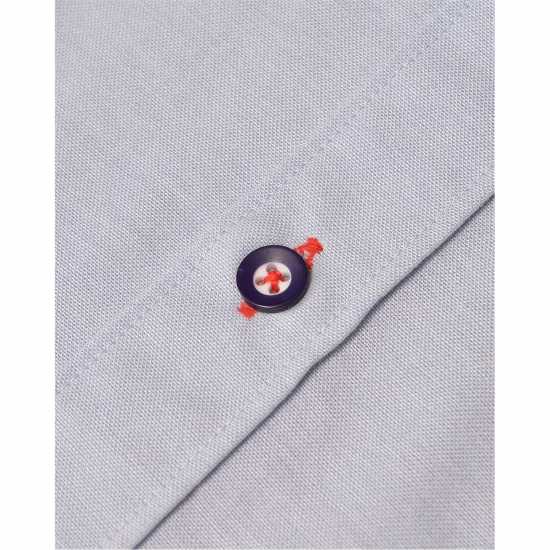 Lambretta Long-Sleeve Oxford Shirt Небесно синьо 