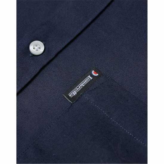 Lambretta Long-Sleeve Oxford Shirt Морска синьо Lambretta Long-Sleeve Oxford Shirt Морска синьо