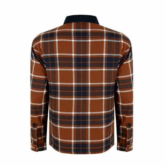 Firetrap Мъжка Риза Borg Check Overshirt Mens Ръст Мъжки ризи