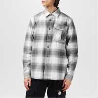 Firetrap Карирана Мъжка Риза Check Shirt Mens Сива проверка Мъжки ризи
