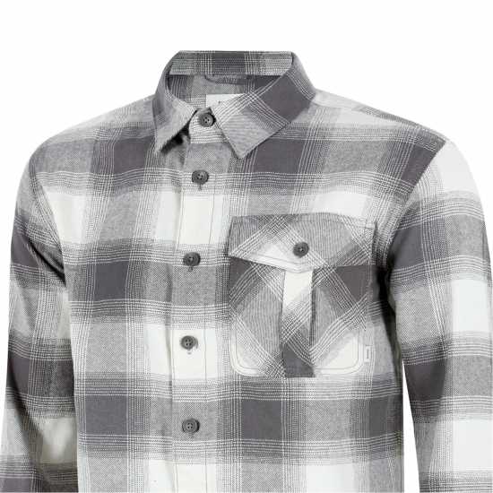 Firetrap Карирана Мъжка Риза Check Shirt Mens Сива проверка Мъжки ризи