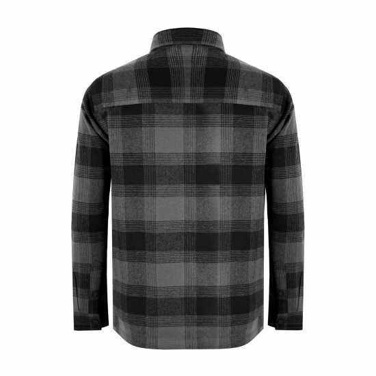 Firetrap Карирана Мъжка Риза Check Shirt Mens Черен проверка Мъжки ризи
