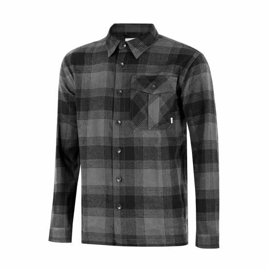 Firetrap Карирана Мъжка Риза Check Shirt Mens Черен проверка Мъжки ризи
